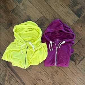 2 American eagle zipper hoodies